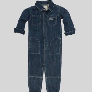One Teaspoon KIDS RODEO BLUE PARADISE UTILITY SUIT $105 Size 5/6